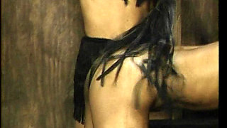 Tied up Black Slut From Germany Got Tied up and Spanked
