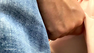 Omg!!! His Dick Cumming on My Ass! He Did This to Me on the Fucking Subway!