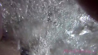 Hot Chick Helps Me Jerk Off By The Pool - Miss Creamy Flash