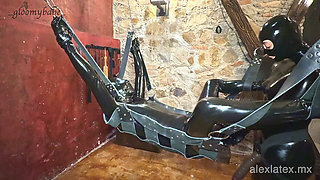 Intense Pegging with Huge Dildo - Alex Latex