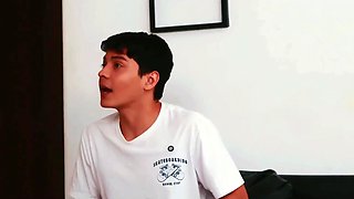 My gf caught me when I was fucking my hot Latina teacher with a huge tits