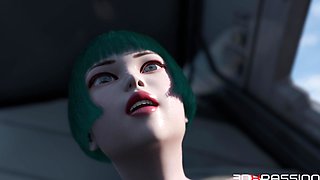 Zero-G Cabin Visit Lyra Gives Futa Kaelen a Sloppy Blowjob, Wet Missionary & Side Fuck with Huge Cumshots