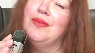 Foggy Lady in Red, vaping
