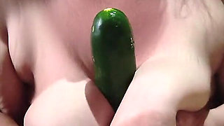 Sucking off the Biggest Cucumber