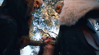Maddie Wren Monster Fucked - Real Life Hentai Threesome