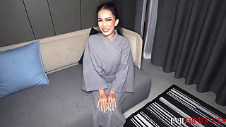 Slim Busty Asian Masseur Amazes Her Client With BJ, Rimjob, Footjob & Hardcore Pussy & Anal Fuck