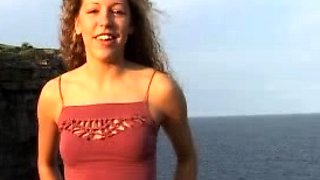 Amateur real small titted party teen slammed in gym class