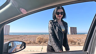 He Picked up a Hot Hitchhiker and She Was Grateful! He Could Use Her Tight Wet Pussy!