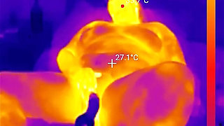 First BBC Sex Machine Fuck: Oiled up BBW Cums Hard on Your Massive Cock, 15 Min Ride and Cum Countdown, POV Thermal