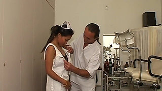 Curvy Asian MILF Nurse Drains Mature Doctor Deep