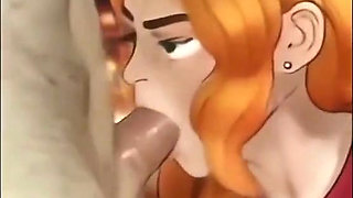 Blonde orange girl romance