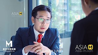 Secretary girl gets her intimate interview session with the boss