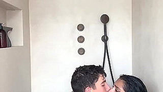 Wild Sex in the Shower with My Wife Busty Rarabe- Yasmina Khan