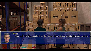 The office wife #12: Stacy played with her self in the shower and jack saw her