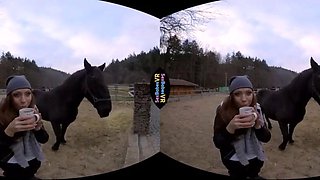 Nice red hair at home: Blowjob, Doggy  Cowgirl VR Porn
