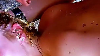 A stranger guy fucks sexy blonde teen Cassandra anal on the beach