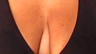 Only Wearing a Sports Top with Her Saggy Breasts to the Gym