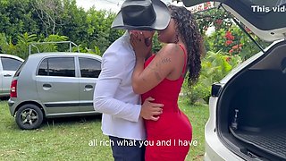 Carla Morelli And Zack Whiter In The Boss Is Here! I Fuck My Ebony Milf Secretary In My Car Outdoors