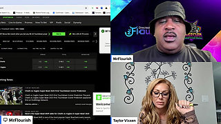 Live 50 Min Superbowl Sunday Mrflourish Podcast Stream with Co-host Taylor Vixxen