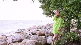 Cutie Annett A shows off her flexible body