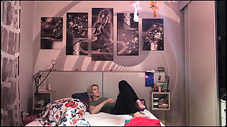Real Couple Young Bull with Fitness Stepmom, Climax Treatment with Fucking