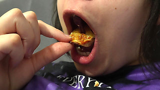 Giantess Pizza Dinner Takes a Wild Turn Tiny Man Becomes the Topping