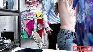 Tattooed blonde Aubree Blaire nicely penetrated by massive dick