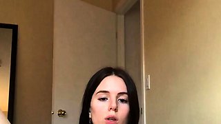 Chubby Brunette Big Boobs Dildo Masturbation