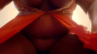 Morning ride on my dildo with my big tits