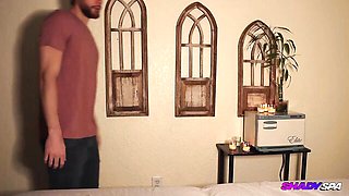 Pretty Izi Blu Sky and Izi Blu's edging blowjob movie