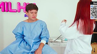 Redheaded doctor likes romantic play and deep ass fucking