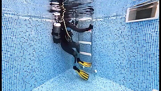 Scuba Agent Lucy Returns Underwater Diver Searches for Secret Device