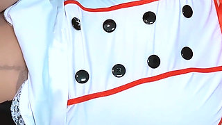 Sexy Brunette Maddy Gets Her Pantyhose Ripped Open and Panties Pulled to the Side and Gets Fucked by Black Cock