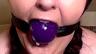 Lacey's Ballgag Play: a Submissive's Display of Devotion