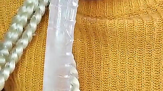 Hairy Pussy Cums Cream While Masturbating