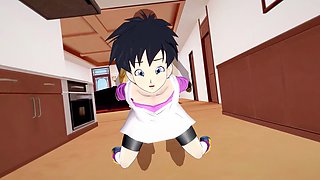 Uncensored 3D hentai featuring Videl from DBZ in intense battles