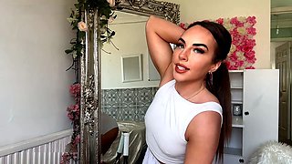 British dirty talk, small tits, try on haul