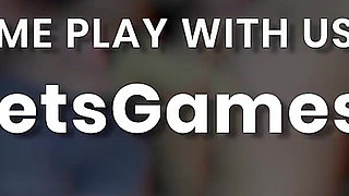 Both Girls Heat Things up in Strip Suck It up Game
