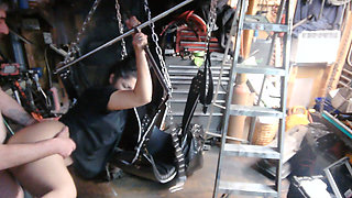 BIG SEXY LATINA MILF GETS POUNDED HARD BY HER MAN IN SEX SWING