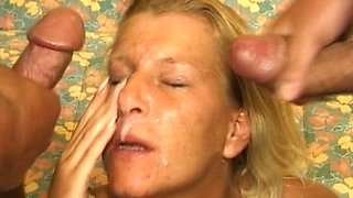 Perfect Blonde Lady From Germany Is Here to Plase Two Cocks