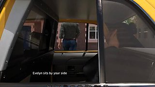 Hot American Wife Evelyn Cheats on Husband with Stranger - Passionate Kissing Scene in Front of Austin