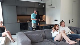 Secretary group sex hardcore fucking blond girl facia