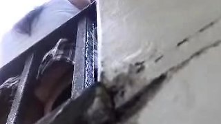 turkish college girl fake upskirt bus station