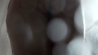 Tight Hairy Pussy Pissing in the Shower