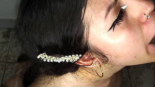 Slutty and Horny Doll Wants to Swallow Cum - Amateur Blowjob