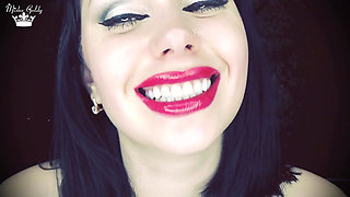 My red kisses make you cum on my face in clip! But this will never happen in real life sissy boy!
