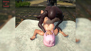 Gol Anime Pregnant Slave Gangbanged by Goblins in Bed