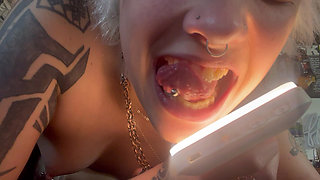 Mouth Tour Goth Girl No Makeup