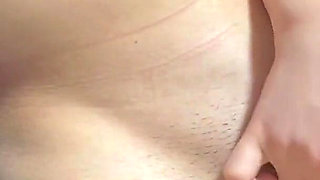 Mistress Squeezes the Sperm Out of Her Pet's Disgustingly Thin Penis Close up 1