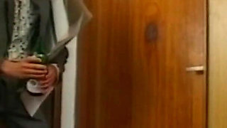 Busty MILF Pisses on a Pig's Face and Then Gets Ass Fucked and Creampied in Her Mouth